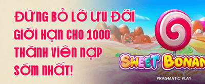 Thưởng Chào Mừng Thành Viên Mới 100% promotion
